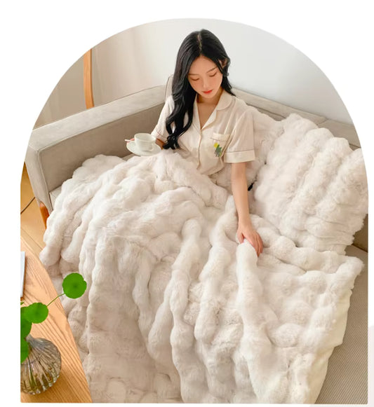 Snowfall Luxe Blanket