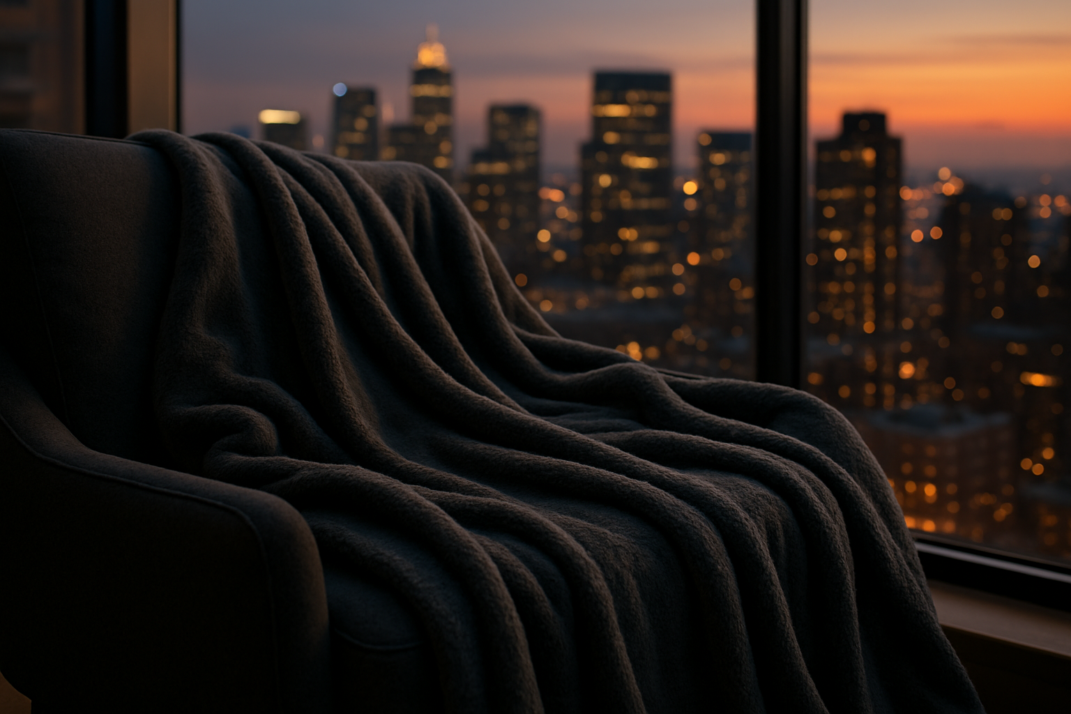 with a downtown view